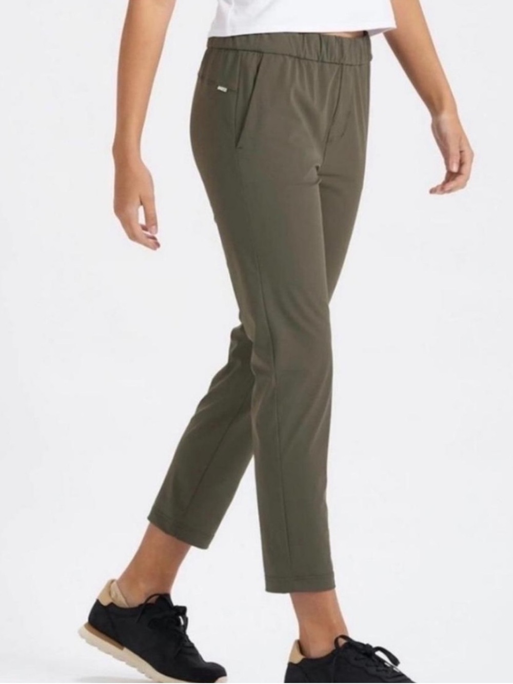 Vuori Miles Ankle Pants Womens Medium Pull On Stretch Performance Gym